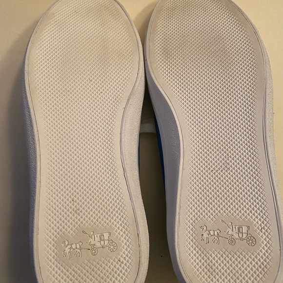 COACH EMPIRE ZIPPERED SNEAKERS ROYAL BLUE SIZE 8.5 EXCELLENT CONDITION - Picture 7 of 11